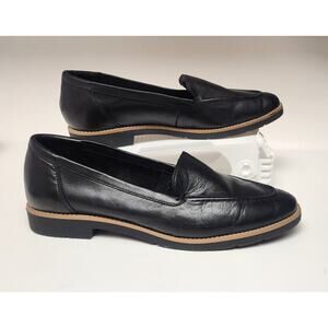 ALDO Women's Rheildanflex Leather Casual Loafer Shoes Black Size US 9